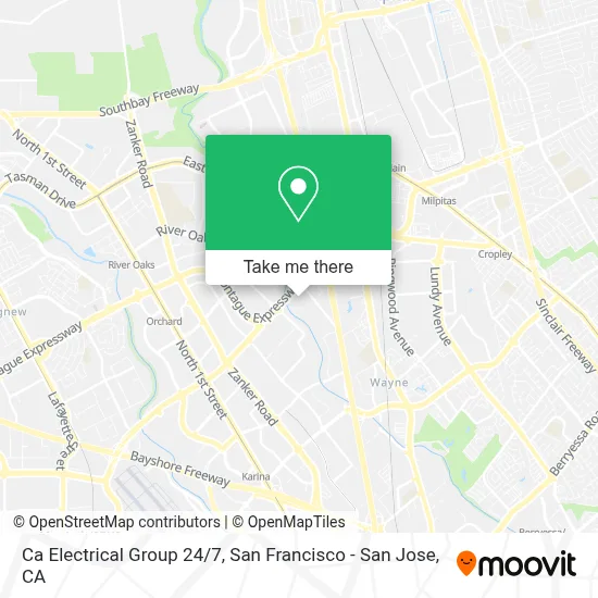 Ca Electrical Group 24/7 map