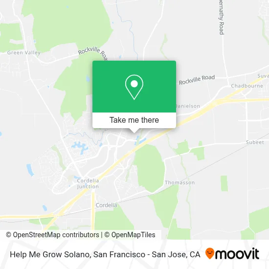 Help Me Grow Solano map