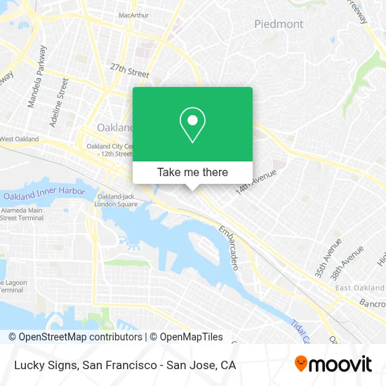 Lucky Signs map