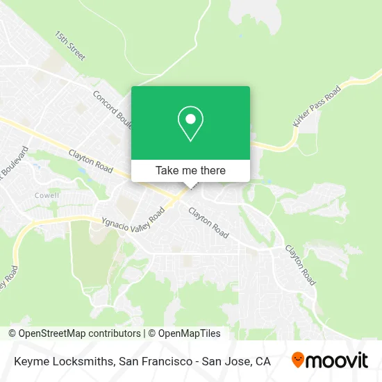 Keyme Locksmiths map