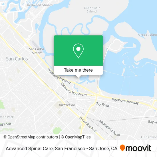 Advanced Spinal Care map
