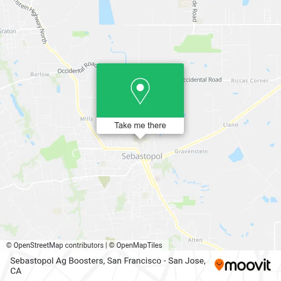 Sebastopol Ag Boosters map