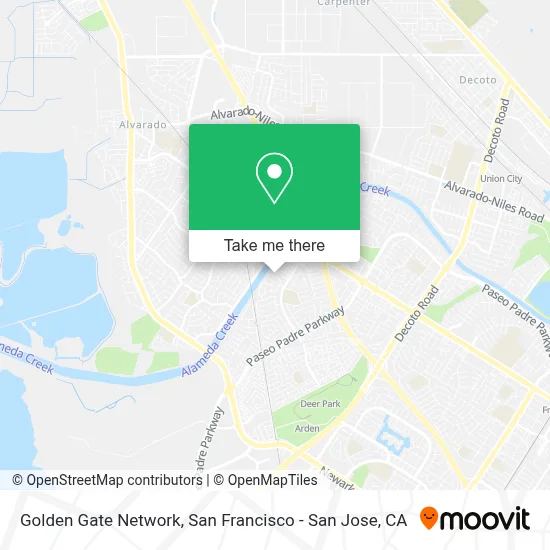 Golden Gate Network map