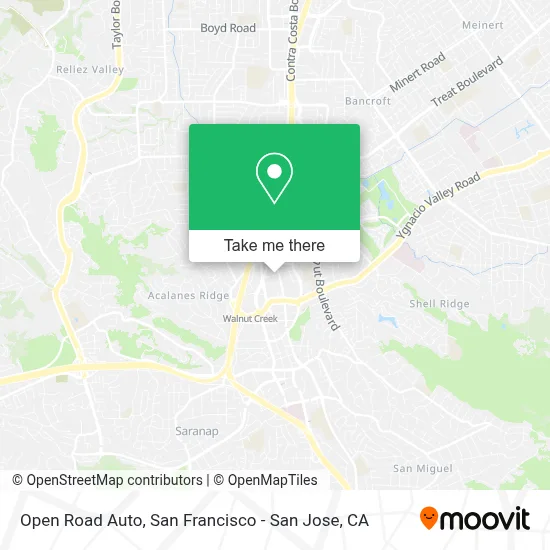 Open Road Auto map
