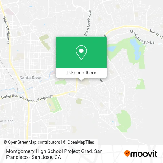 Montgomery High School Project Grad map