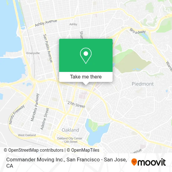 Commander Moving Inc. map