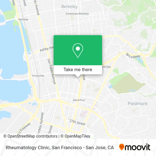 Rheumatology Clinic map