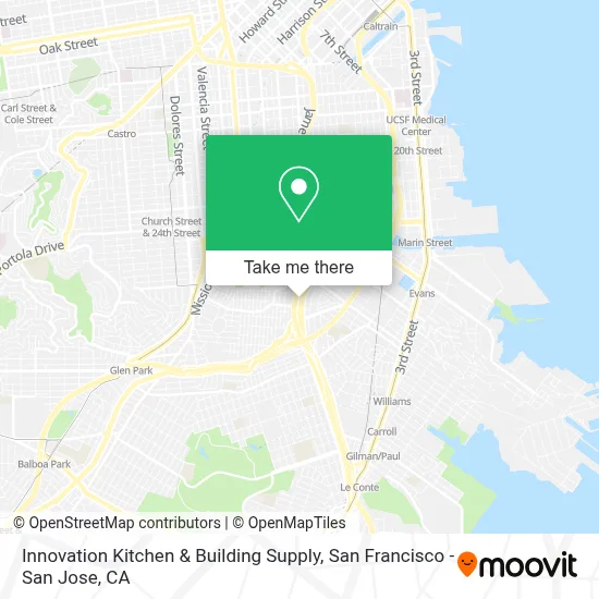 Innovation Kitchen & Building Supply map