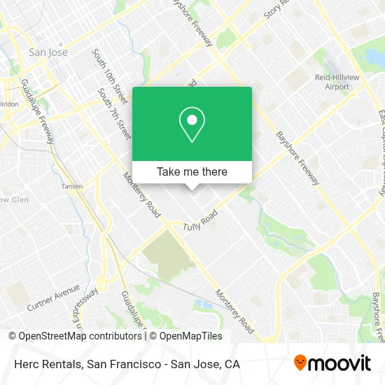 Herc Rentals map