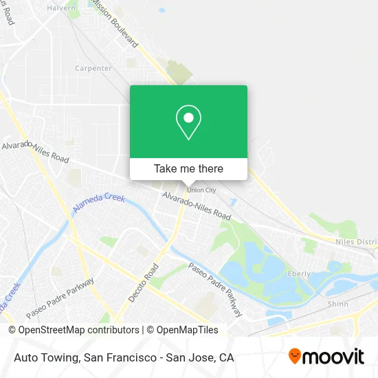 Auto Towing map