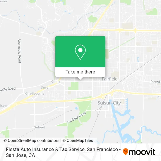 Fiesta Auto Insurance & Tax Service map