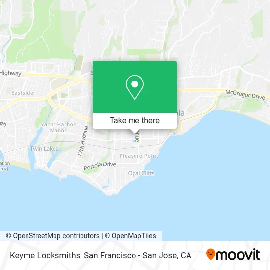 Keyme Locksmiths map