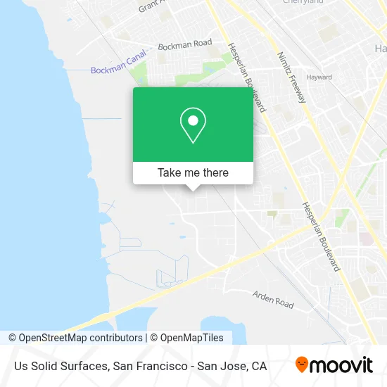 Us Solid Surfaces map