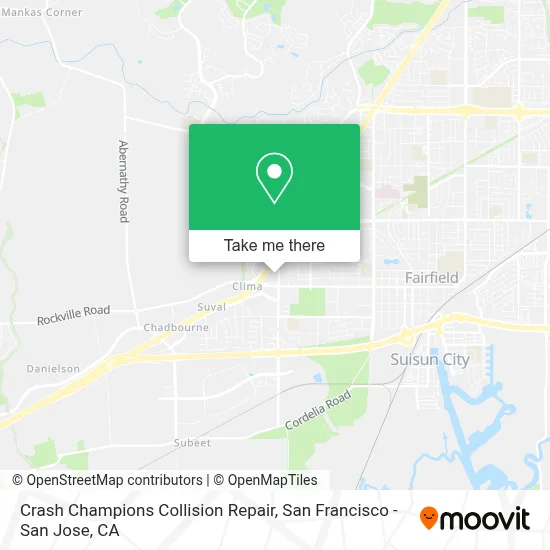 Crash Champions Collision Repair map