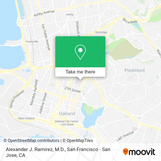 Alexander J. Ramirez, M.D. map