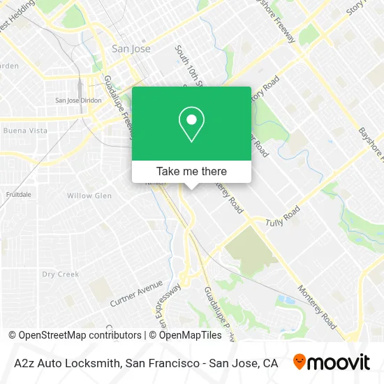 A2z Auto Locksmith map