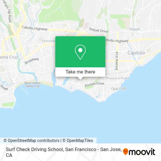 Surf Check Driving School map