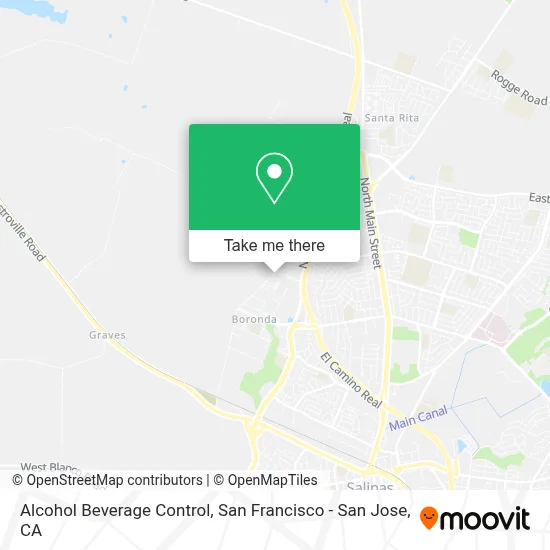 Alcohol Beverage Control map