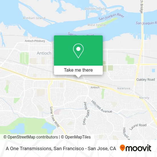 A One Transmissions map