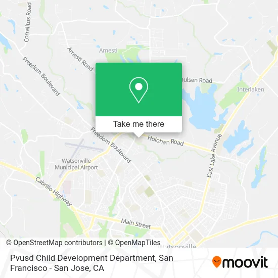 Pvusd Child Development Department map
