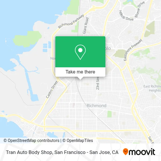 Tran Auto Body Shop map