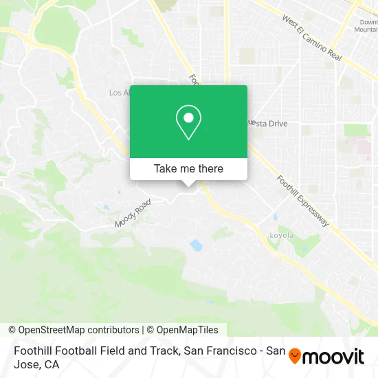 Foothill Football Field and Track map