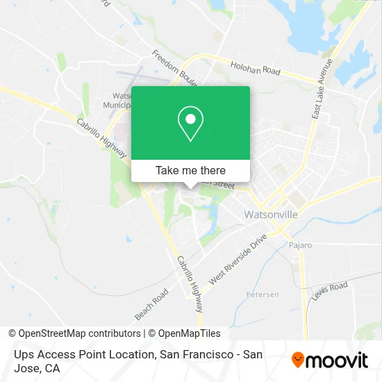 Ups Access Point Location map