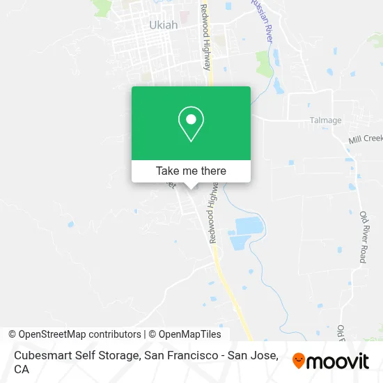 Cubesmart Self Storage map