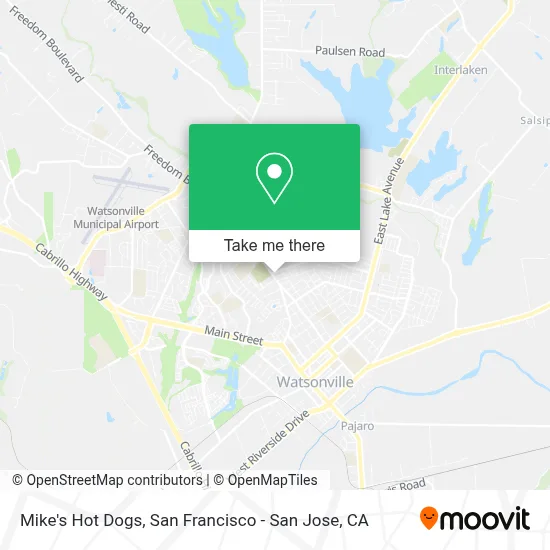 Mike's Hot Dogs map