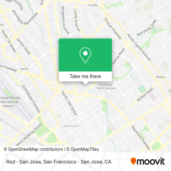 Rsd - San Jose map