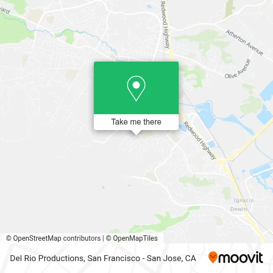 Del Rio Productions map