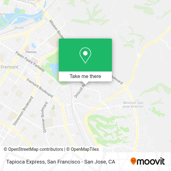 Tapioca Express map