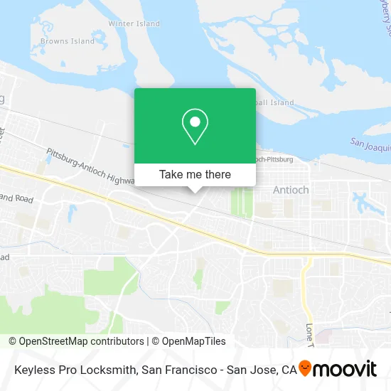 Keyless Pro Locksmith map