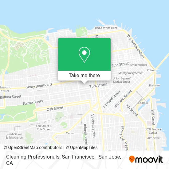 Cleaning Professionals map