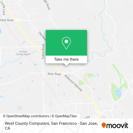West County Computers map