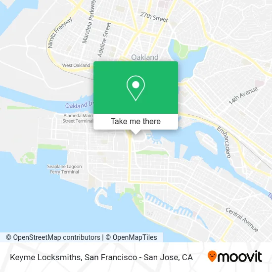 Keyme Locksmiths map