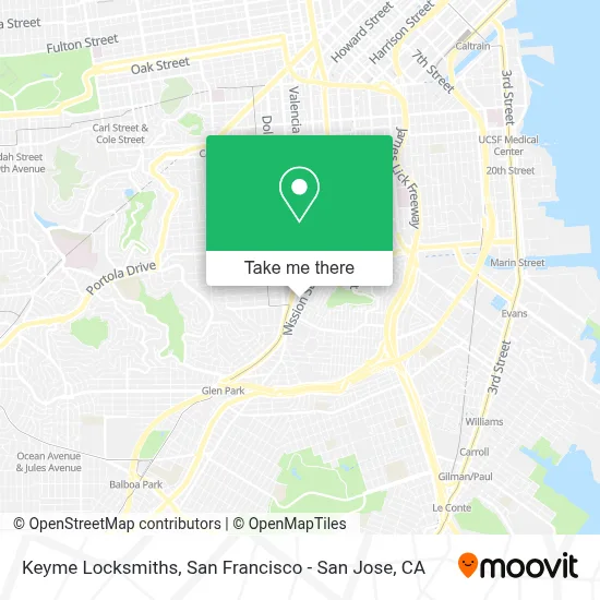 Keyme Locksmiths map