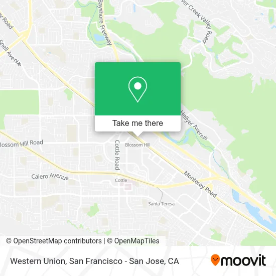 Western Union map