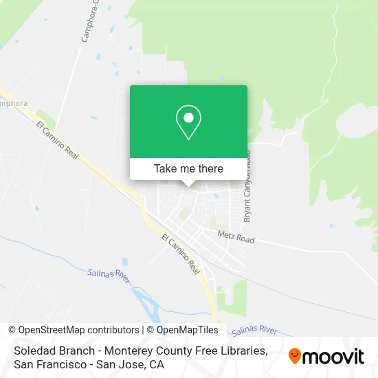 Soledad Branch - Monterey County Free Libraries map
