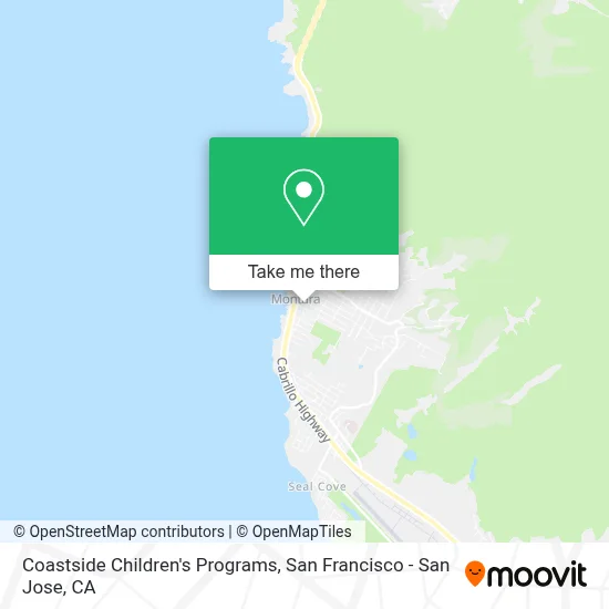 Coastside Children's Programs map