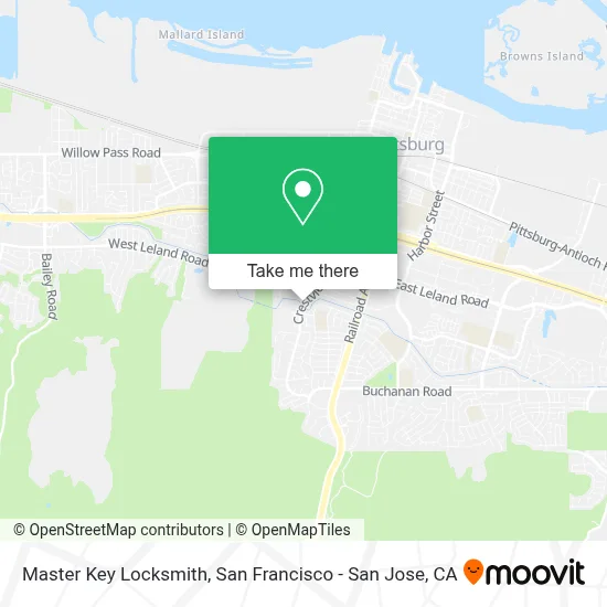Master Key Locksmith map