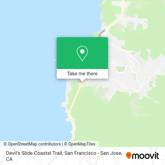 Devil's Slide Coastal Trail map
