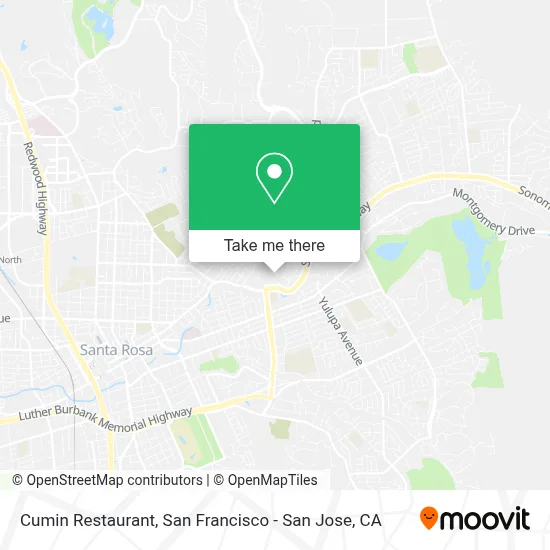 Cumin Restaurant map