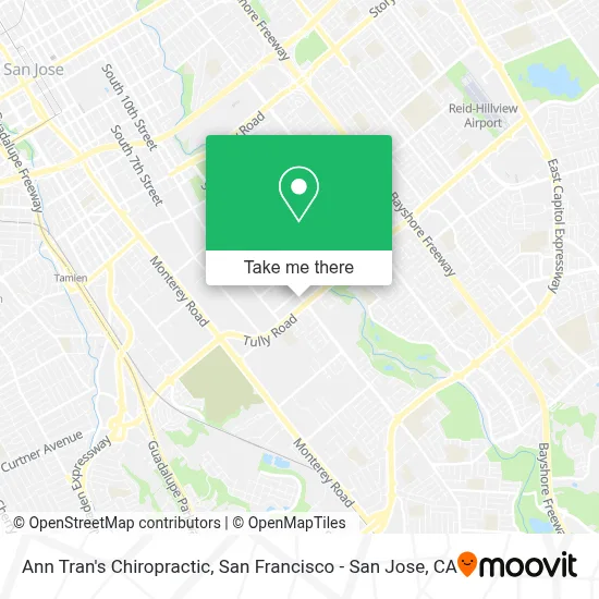 Ann Tran's Chiropractic map