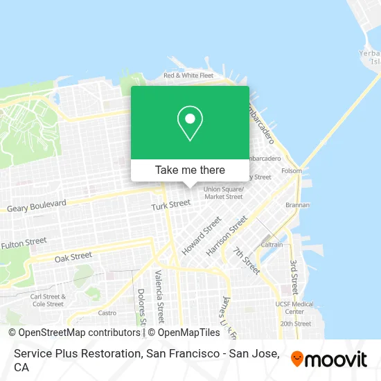 Service Plus Restoration map