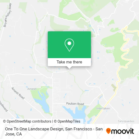 One To One Landscape Design map