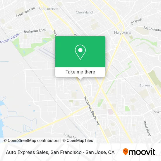 Auto Express Sales map