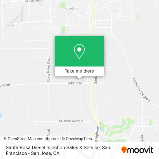 Santa Rosa Diesel Injection Sales & Service map