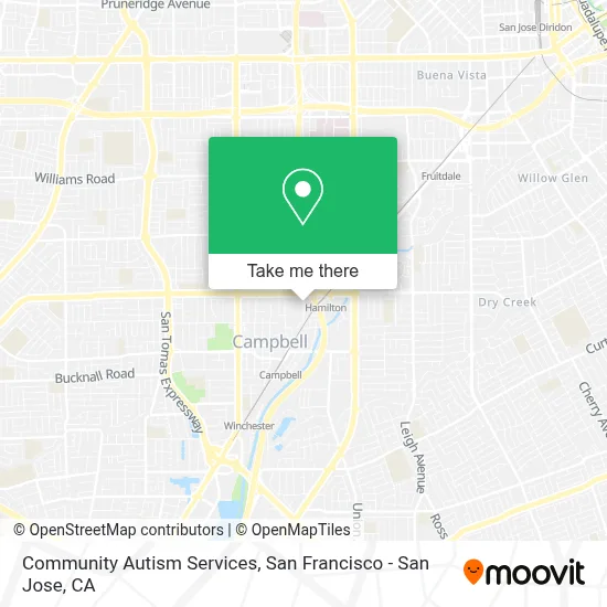 Community Autism Services map