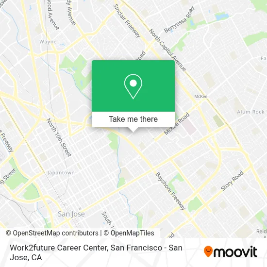 Work2future Career Center map